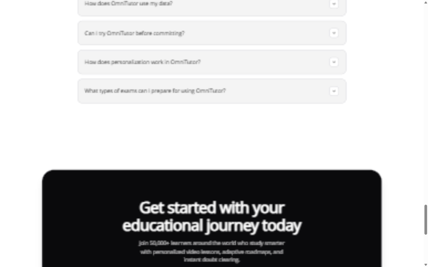 OmniTutor product view
